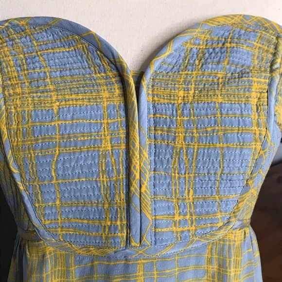 Quilted 100% Silk Maxi Dress Maple Anthropologie - Picture 4 of 8